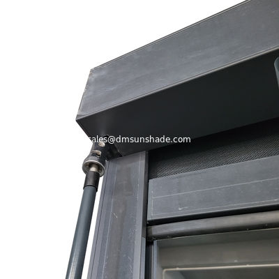 Outdoor Door Windowsill Manual Crank Roller Zip Windproof Blind