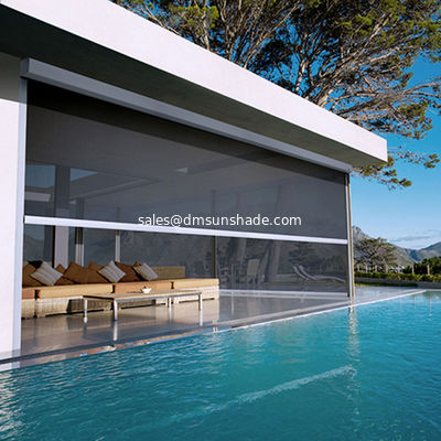 پرده های عمودی موتور / آلومینیوم Zip Track Blinds Awnings For Sale