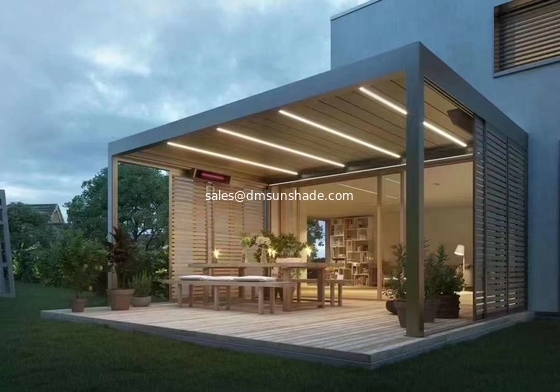 تراس باغ در فضای باز گابو Popular Motorized Aluminum Blinds پرگولا