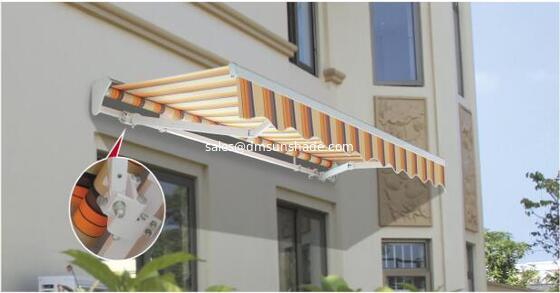 Customized Outdoor Sun Shade Aluminum Awning Half Cassette Canopy Retractable Arm Awning