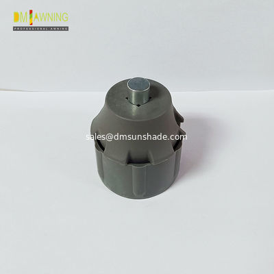 کیت پرده غلتکی ضد باد قرقره نایلون شمع گرد سخت افزار سایبان آلومینیومی